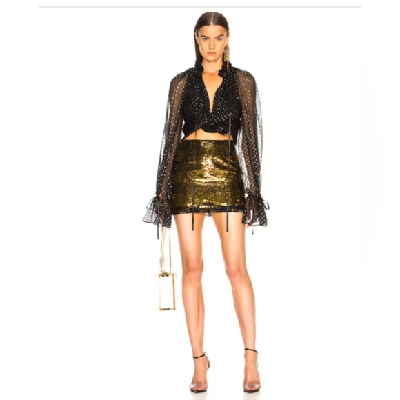 Redemption Dresses & Skirts - Redemption Mini Sequince Skirt with Lace Trim Large